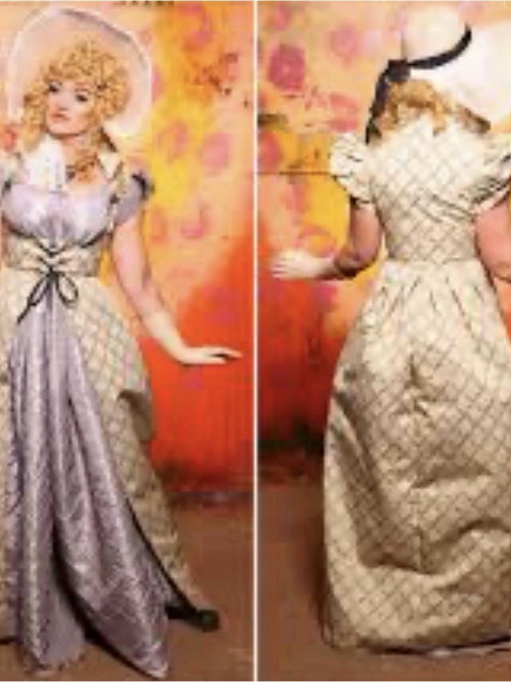 Damsel in this Dress Regency Vixen Gown M/L NWT Floral Print Split Skirt